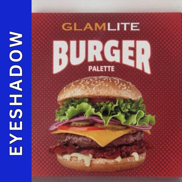 GlamLite Cosmetics Burger Eyeshadow Palette 16 Colors-Pigment & Shimmer Full Sz - Picture 1 of 17
